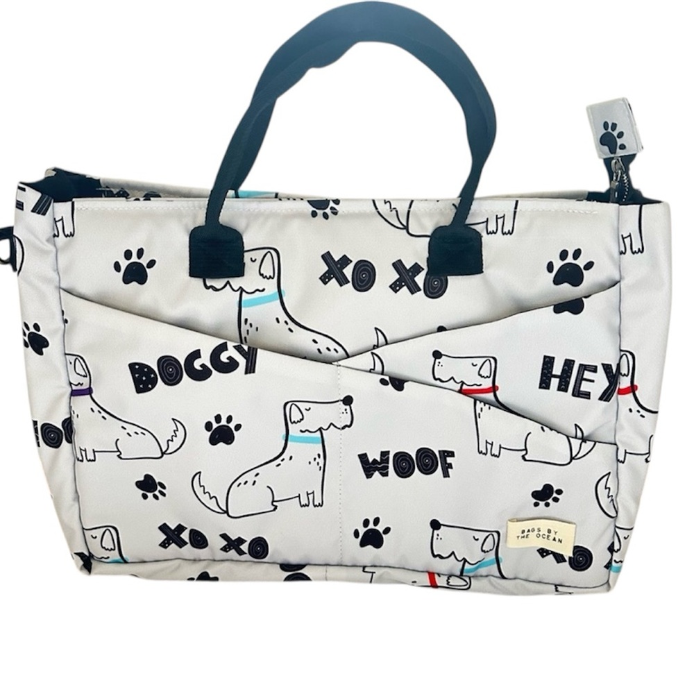 Bags By The Ocean Multipurpose Tote Bag Case With Dog Theme
